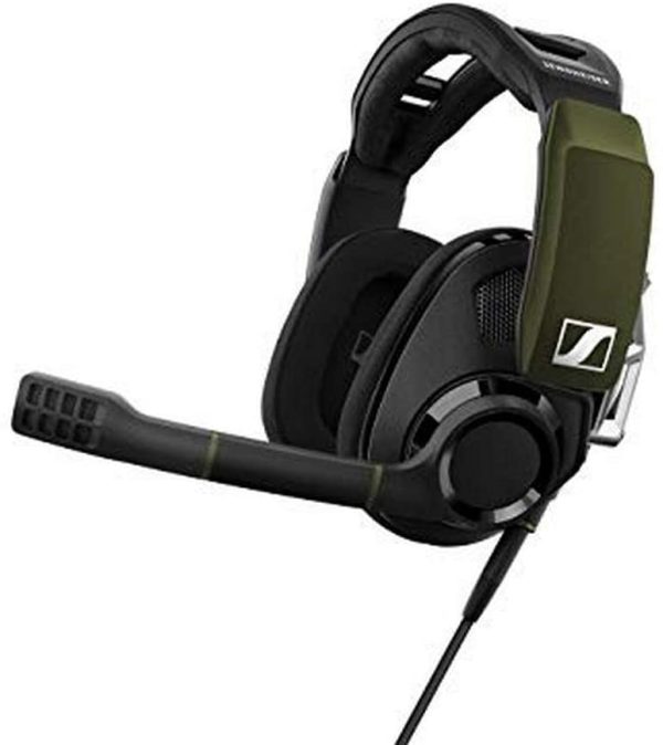 Sennheiser GSP 550 PC Gaming Headset with Dolby 7.1 Surround Sound, Flip-to-Mute microphone, USB connectivity for Dekstop and Laptop compatibility, Open-back ear cups, breathable fabric Headset, black
